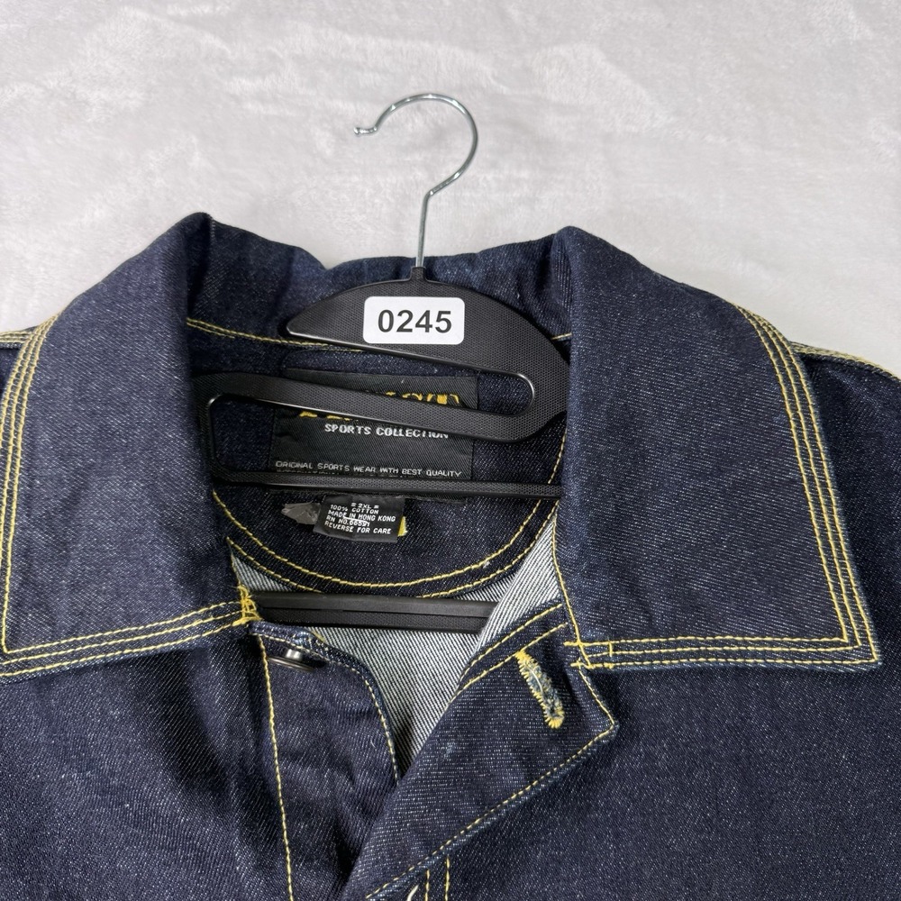 Trust Sports Collection Jean Jacket 2XL Trucker Baggy Y2K‎ Streetwear Fireman - Picture 14 of 14
